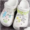 Shoe Parts Accessories Transparent Glitter Bear Charms Designer Diy Color Chain Shoes Decaration For Croc Jibbits Clogs Kids Boy W Dhpdb