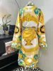 Yeni lüks moda bornoz barok kadife dijital baskı Uzun Erkek ve Kadın Markası Pijamaları, Pijama, Batılılar, Günlük Giyim UNISEX BOYANLAR