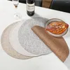 Ensemble de 6 tapis de Table en cuir PU, napperons thermo-isolants, antidérapants, pour bol, tasse, ustensiles de cuisine pour la maison, accessoires de cuisine