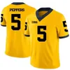 Personalizado Juventude Homens JJ McCarthy Jersey Kids Woodson 10 TomBrady 97 Aidan Hutchinson Peppers College Football Costurado Amarelo Azul Branco Mulheres Costuradas