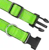 100 pz/lotto Collari Per Cani Riflettenti Morbido Neoprene Imbottito In Nylon Traspirante Collare Per Animali Domestici Regolabile Per Cani di Taglia Media 5 Dimensioni