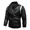 Veste en cuir pour hommes en simili cuir pour hommes veste en cuir de moto printemps automne brodé Scorpion loisirs Bomber vestes manteaux homme col montant veste en polyuréthane 231110