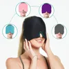 Hydrogel ice compress hood to cool down migraine hot and cold compress hood ice pack cap Migraine Relief Hat