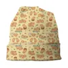 BERETS BONNET inverno Cappello a maglia calda Capybara Cute Fuiless Pattern Street Capite di berretti Cappelli per beanie per adulti Cappellino da sci all'aperto