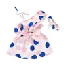 Clothing Sets Toddler Kids Girls Clothes Sleeveless Dots Print Dress Hairband Casual 2PCS Outfits Set Outfit Teen Girl Cute Baby Pant