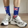 Herrensocken, Kleid mit Seeland-Flagge, Damen, warm, lustig, Neuheit, Crew