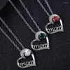 Pendentif Colliers Coeur Maman Collier Pour Femmes Avec 3 Couleurs Cristal Ras Du Cou Bijoux O Chaîne Grâce Cadeaux Fête Des Mères