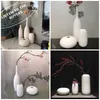 Wazony nordycki ceramiczny biały wazon Wsparcie dla kwiatów Nowoczesne wystrój domu akcesoria dekoracja salonu dekoracja sypialni p230411