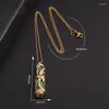 Pendentif Colliers Exquis Bambou Imitation Hetian Blanc Jade Dragon Et Phoenix Mâle Femelle Zodiaque Chanceux Collier Bijoux Cadeau