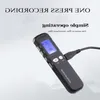 FreeShipping Registratore vocale intelligente professionale 8 GB 16 GB Supporto Riproduzione Registrazione MIC digitale Protezione tramite password Lettore MP3 per Meeti Lbbf