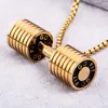 Pendentif Colliers Titanium Steel Haltère Fitness Collier pour hommes Accessoires de mode en acier inoxydable