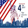 Nyhetsartiklar American Independence Day Flag Patriotic Party Supplies Disponertabell Veterans Day Fourth July Favors Party Decorations Z0411