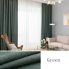 Sheer Curtains 350cm Height Thickened Solid Color Faux Linen Curtain 80%-90% Blackout For Bedroom Living Room Study Fabric 230412