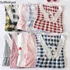 Vêtements de nuit pour femmes Plaid Printemps Pyjama Ensembles Femmes Doux Dentelle Design Quotidien Arc Volants Doux Confortable Kawaii Girlish Thermique Ins