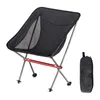 Camp Furniture Outdoor Ultralight Folding Camping Chair Bearing 150KG Picnic Hiking Travel Foldable Fishing Portable Chair Beach Moon Chair HKD230909