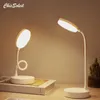 Bureaulampen LED Desk Lamp USB aangedreven tafel Licht aanraking Diming draagbare lamp 3 kleur Stepless dimbare oogbescherming slaapkamer bedkamer bedlamp P230412