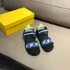 23ss boys sandals kids designer shoes Kids Shoes brand summer Ribbon splicing flatform sandals size 26-35 big Boys kids shoes