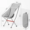 Mobilier de camp Chaise de camping pliable portable Chaises de pêche pliantes extérieures légères Outil de siège en aluminium pour randonnée pique-nique randonnée BBQ HKD230909