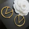 Fashion gold hoop earrings for Women charm earrings designer jewelry women Party Wedding Loves gift engagement Jewelry for Bride stud earrings luxury earrings