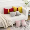 Pillow Solid Color Bow Waist Case 30 50cm Nordic Simple Light Luxury Velvet Cover Modern Home Headboard Pillows