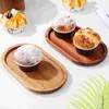 Dinnerware Sets Wooden Trays Kitchen Counter Oval Charcuterie Board Plate Cheese Platters Serving Decor Small Jewelry