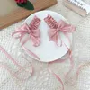 Hair Accessories 2 Pcs/Set Fashion Bowknot Clips Sweet Ballet Ribbon Women Girls Temperament Handmade Hairpins Female