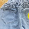 Шорты Ienens Kids Boys Boys пляжные джинсы детские брюки для одежды Джинсовая одежда Бермудские детские малышки для мальчика. Случайные брюки 230412