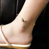 Anklets 316L Stainless Steel Gold Color Butterfly Charm For Women Girl Trend Leg Chain Waterproof Jewelry Gift Party