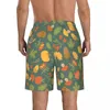 Herr shorts herrar simning badkläder hösten lönn ek blad pumpkins män stammar baddräkt strand slitage boardshorts