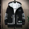 Mens Jackets Spring and Autumn Fashion Casual Trend Hooded Jacket First Loose Waterproof Highquality 4XL 231110