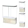 Storage Bottles Dry Food Dispenser Rice Cereal Container Wall Mounted Bucket Grain Sealed Box Household Kitchen Accessories