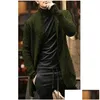 Hommes Chandails Tricoté Cardigan Hommes Automne Hommes Long Pull Veste Casual Slim Fit Trench Tricots Streetwear Tops Gris 201210 Drop Dh8Cw