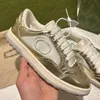 2023 NY DESIGNER Luxy Casual Shoe Real Leather Women's Sneakers Herrens andningsnät i platt plattformslöpare Sneaker 35-45 Storlek