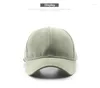 Berretti da baseball Berretto da baseball casual per donna e uomo Cappello snapback in cotone Moda Cappelli neri in pelle tinta unita Sole estivo unisex