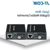 Freeshipping 1PAIR GIGABIT Fiber Optik Ortam Dönüştürücü 1000Mbps Tek Mod Simpleks SC Port Fibra Optica RJ45 Optik Alıcı -İletici 3/2 INQD