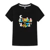 T-shirts Ramadan Moon T-shirt Girls Fun Cartoon Gedrukte kleding Kleding T-shirt 100% Katoen Summer Top Boys 'T-shirt 230412