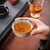 Tasses soucoupes changement de four 6 ensembles de thé coloré en céramique Six couleurs bols ménagers coffrets cadeaux tasse de thé tasse chinoise
