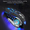 Clavier Souris Combos Filaire Gaming 6 Boutons Programmables Souris Ergonomiques Lumière LED Colorée pour PC Ordinateur Portable Jeu et Bureau 230412