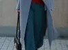 Toteme Manteau ample mi-long en laine vintage pour femme avec grands revers