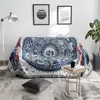 Cubiertas de silla Cubierta de sofá geométrica nórdica Toalla boho para cama Sofá Sala de estar Decoración para el hogar Sillón Slip Borla Manta