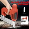 Freeshipping Electric Nailer 10-30Mm 220V 1800W Ferramenta para trabalhar madeira grampo de unha reta Peso leve Portátil 60/Min Taxa de velocidade de disparo Akuud