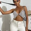 Damestanks Sexy Crystal Women Crop Top Volledige steentjes Bra Tank Backless Festival Night Club Party Draag Bikini voor meisjes