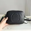 Black camera bag round handbag woman luxurys designer bag Sling Bags saddle bag saddle crossbody shoulder bag man