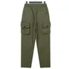 Męskie spodnie jesienne i zimowe Men's Stone Mark Multi Pocket Tool Fashion Casual Pants 230412