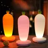 Nachtlichter Rettich LED Licht für Baby Kinder Bett Schlafzimmer Lampe Kindergeschenk Tischbeleuchtung Wohnkultur Esszimmer Bar