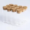 Storage Bottles Straight Mouth Glass Bottle 60 22mm 12ml Cork Stopper Spice Container Jars Vials DIY Craft Kitchen 12pcs/Lot