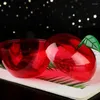 Embrulho de presente 8pcs -Jar de doces em forma de festa de natal favorece caixas de plástico natal