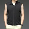 Men s tanktops sexy mouwloos t -shirt ademende snel droge kleding ultra licht fitnessvest hoogwaardige mannen slanke kleding 230411