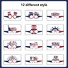 Nieuwe items 12 stks American Independence Day Decor Paper Glazen VS Nationale Dag Papierglazen Happy USA Independence Day Party Foto Props Z0411