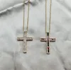 Hanger Kettingen Zirkoon Kruis Ketting Voor Vrouwen Mode Religieuze Sieraden Gift